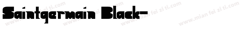 Saintgermain Black字体转换